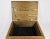 Discover the craftsmanship of this vintage oak wood jewelry storage box. Handmade with precision, it features brass metal...