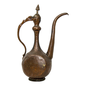 Antique Islamic Middle Eastern Qajar Persian Copper Ewer 19th Century