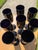 Glass 1960s Libby Crystal Black Amethyst Champagne Glasses - Set of 8 For Sale - Image 7 of 12
