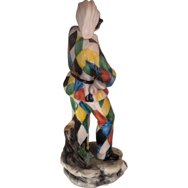 "Masked Jester" in Capodimonte Porcelain Signed "La Medea by Rori" Napoli Italy 1960-1970s For Sale In Palm Springs - Image 6 of 8