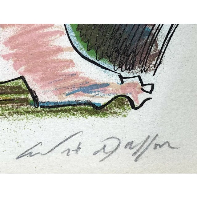 Abstract Andre Masson Lithograph Hand Signed Limited No. 108 Original W/Archival Frame For Sale - Image 3 of 6