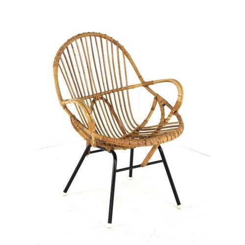 Rattan Chairs & Coffee Table, Set of 4 For Sale - Image 10 of 16