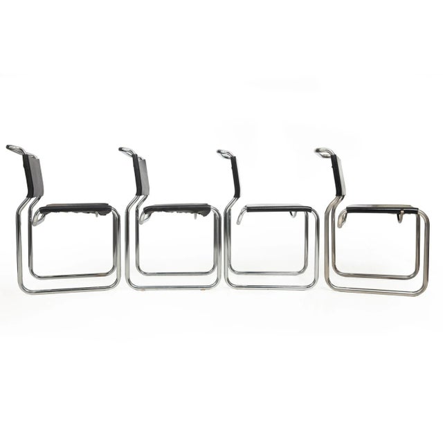 Rare Set of 8 Mid Century Modern “ch66" Dining Chairs by Nicos Zographos For Sale - Image 11 of 12