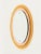 Italian Oval Orange and Pink Beveled Mirror attributed to Antonio Lupi for Cristal Luxor, 1960s For Sale - Image 9 of 18