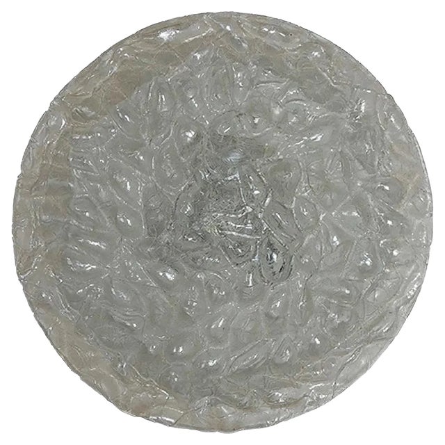 Vintage Glass and Metal Bubble Sconce from Doria Leuchten For Sale