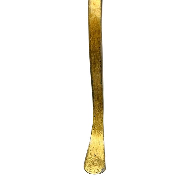 Late 20th Century Hand-Forged Gilded Iron Martini Drink Table in the Style of Visual Comfort For Sale - Image 6 of 17
