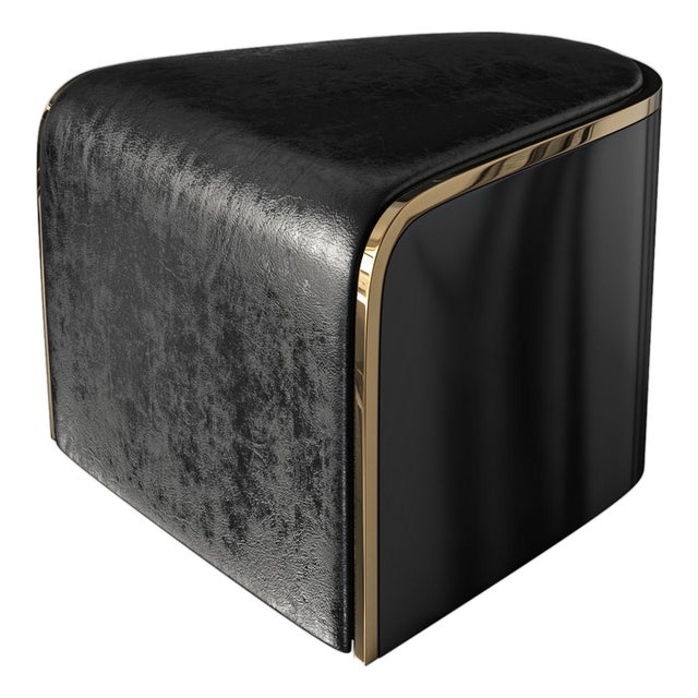 "Savini" Chair With Stainless Steel and Bronze Details, Handcrafted For Sale