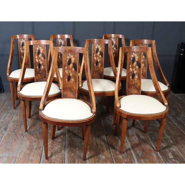 Art Deco Dining Chairs by Michel Dufet, 1920, Set of 8 For Sale - Image 18 of 18