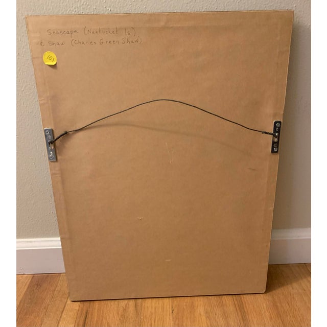 Mid 20th Century Seascape Signed Shaw, Oil Painting, Framed For Sale - Image 4 of 5