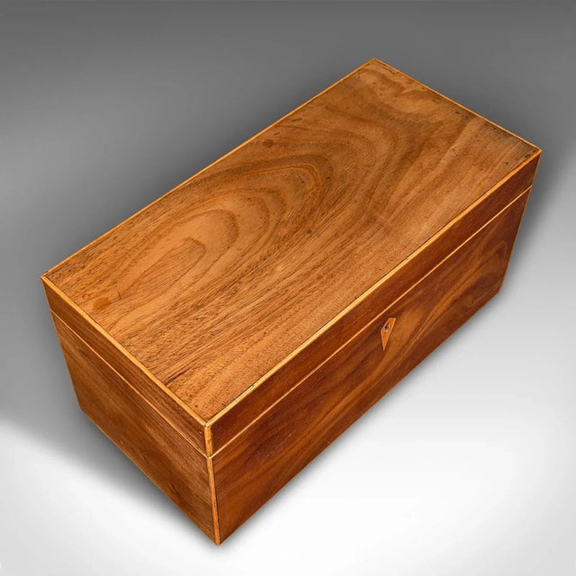 Wood 1830s Regency Antique Tea Caddy, English, Satinwood, Box, Mixing Glass, Regency For Sale - Image 7 of 13