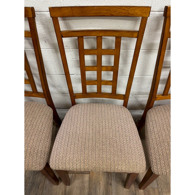 Late 20th Century Cross Island Dining Chairs by Ashley Furniture - Set of 4 For Sale - Image 5 of 11