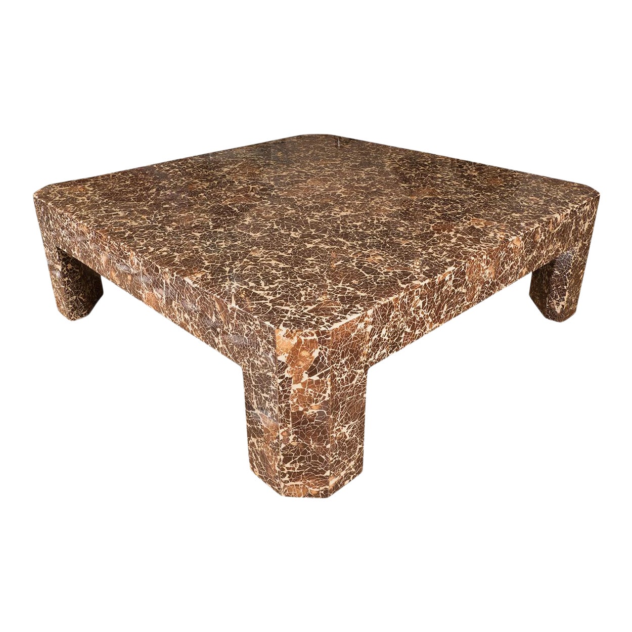 Lacquered Coconut Shell Coffee Table Chairish