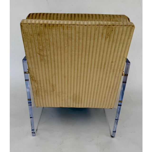 Modern 1980’s Pair Lucite Armchairs For Sale - Image 3 of 7