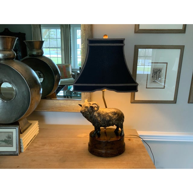 Isn’t this the most stunning lamp? Extremely well constructed, this heavy metal lamp will illuminate your office, den or...