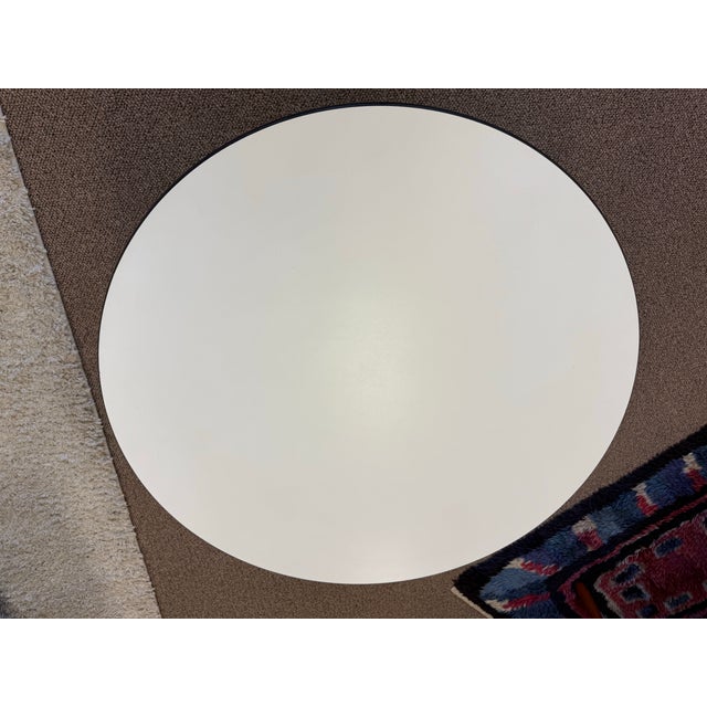 1960s Charles & Ray Eames for Herman Miller White Laminate Aluminum Base Coffee Table For Sale - Image 9 of 11