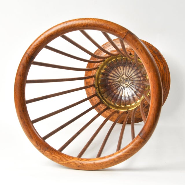 Antique Oak Bentwood and Spindle Umbrella Stand Cane Stand For Sale - Image 10 of 15