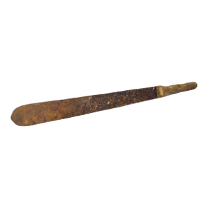 Early 20th Century Asante Iron Sword with Wood Handle Ghana