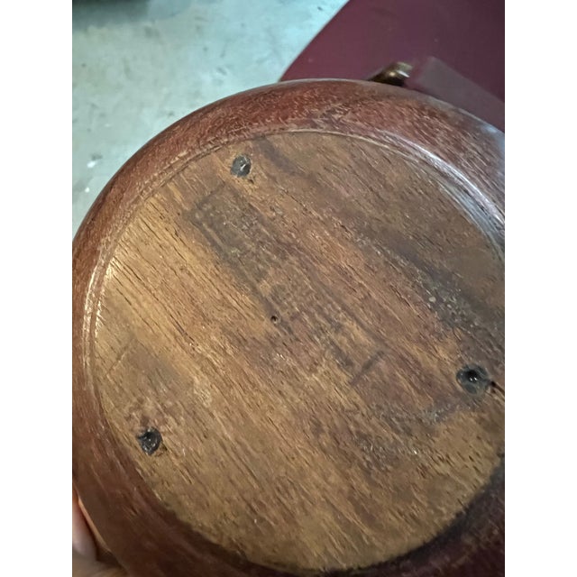 Pair of 1970s Wooden Hand Turned Bowls For Sale - Image 4 of 4