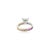Sterling Silver Cubic Zirconia Ring- Dainty Sparkling Statement Jewelry Gift- Size 8 For Sale - Image 6 of 10