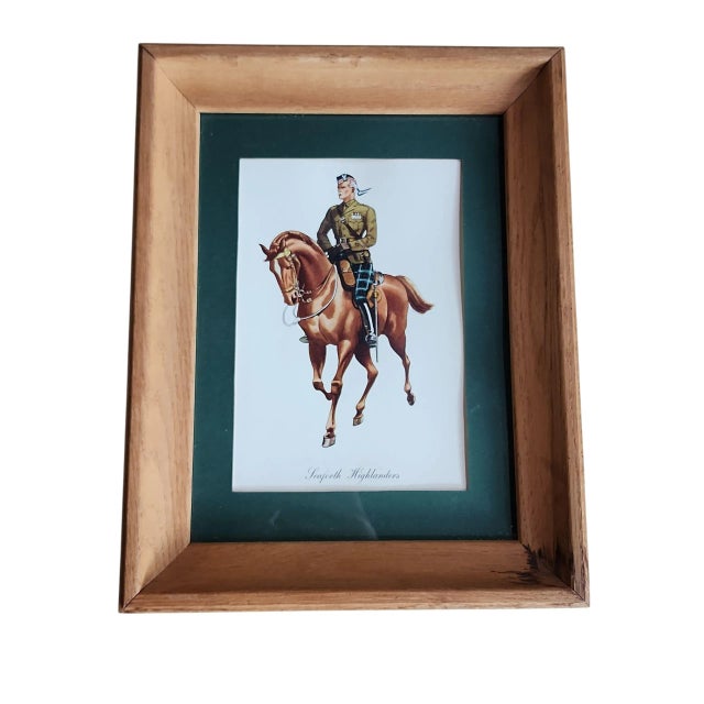 White 1940s Dewar's Regimental Series Reproduction Prints For Sale - Image 8 of 9