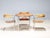 Mid-Century Modern Functionalist Dining Set attributed to Jindřich Halabala, Czechoslovakia, 1940s, Set of 4 For Sale - Image 3 of 15