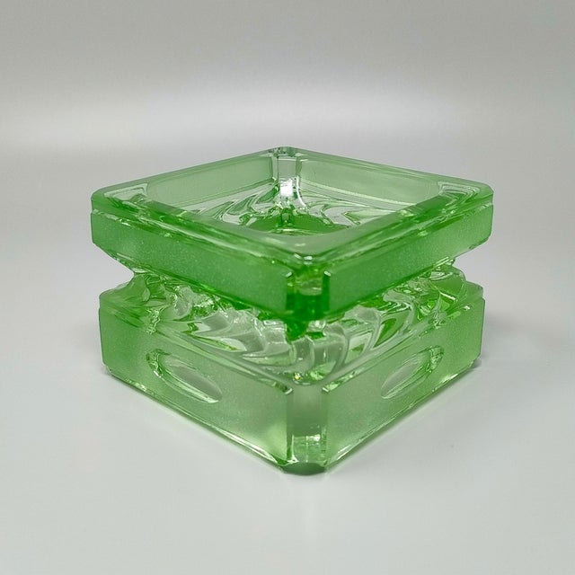Vintage Italian Green Smoking Set by Antonio Imperatore, 1970s, Set of 2 For Sale - Image 7 of 8