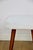 Vintage White-Cream Square Stool in Ivory, 1970s For Sale - Image 3 of 7
