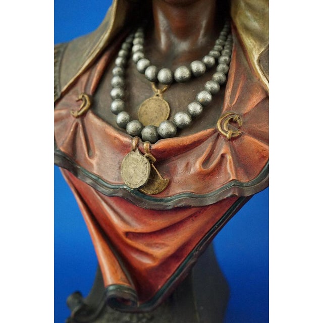Terracotta Busts of Arabs attributed to Goldscheider, Austria, 1800s For Sale - Image 16 of 18