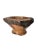 Handcrafted Live Edge Burl Wood Footed Pedestal Bowl Heavy Signed Roland Hardee For Sale - Image 15 of 17