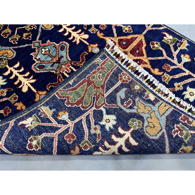 Blue Afghan Sultani Natural Dye Wool Runner Rug, Persian Bijar Design, 2′9″ × 13′2″ For Sale - Image 18 of 18