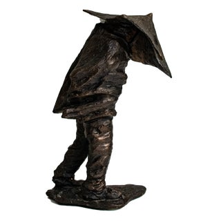 Market 1973 Bronze Sculpture by Carlo Balljana For Sale