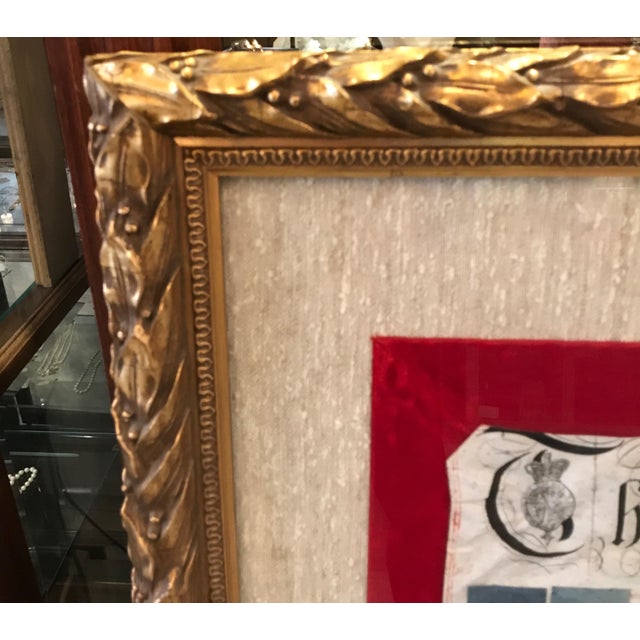 Early 19th Century Original Framed Land Indenture, England, 1810 For Sale In Philadelphia - Image 6 of 10