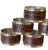 2010s Safari Brown Crocodile-Embossed Napkin Rings With Silver-Tone Trim After Ralph Lauren — New & Unused - Set of Eight For Sale - Image 5 of 9