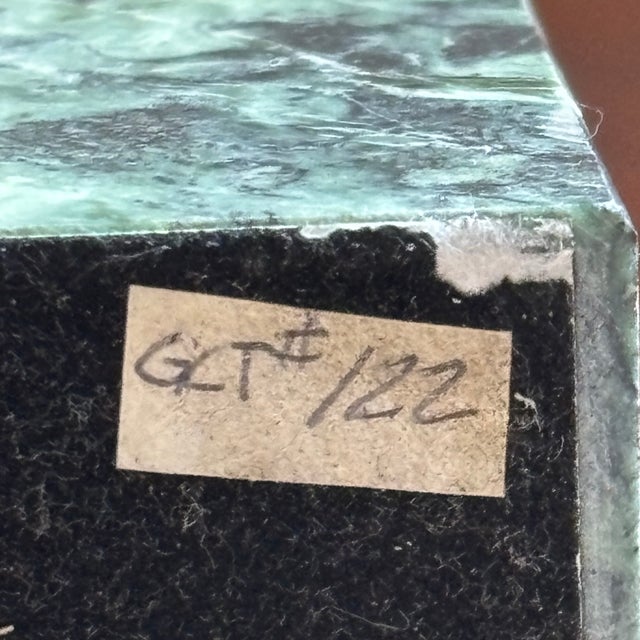 16' Neoclassical Style Dark Green Marble Obelisk For Sale - Image 15 of 17