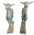 French Provincial Pair of Patinated Bronze Garden Deer Statues For Sale - Image 3 of 4