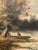 Late 19th Century Oil on Canvas 'Cottage by the Riverbank' For Sale - Image 9 of 11