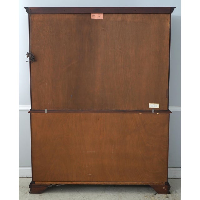 Henkel Harris 4 Door Mahogany China Cabinet For Sale - Image 16 of 18