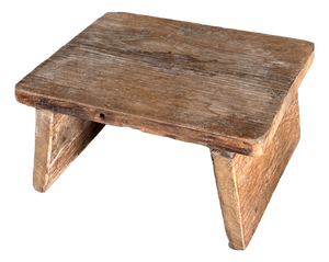 Small Occasional Stool in Light Teak, 1990s