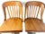 American Early 20th Century Vintage High Point Bending and Chair Company School Reclining Armless Chairs With Cast Iron Cone Bolt Down Bases- a Pair For Sale - Image 3 of 12