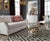 Kenneth Ludwig Chicago Brando Gold 2 Tier Oval Coffee Table For Sale - Image 4 of 6