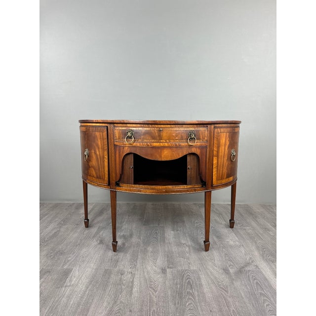 19th Century Louis XVI Half-Moon Buffet For Sale - Image 6 of 13