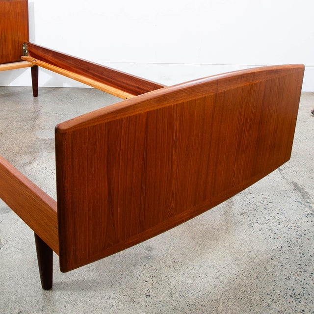 1960s Mid Century Danish Modern Bedframe Sm SingleTeak Bed Denmark Sannemanns Mobler For Sale In Sacramento - Image 6 of 10