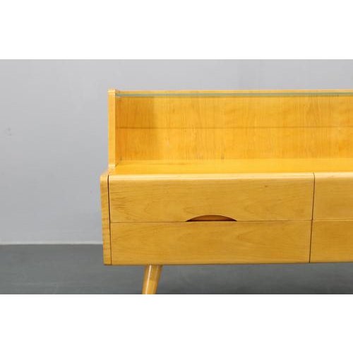 Chest of Drawers with Glass Shelf, Former Czechoslovakia, 1960s For Sale - Image 13 of 18