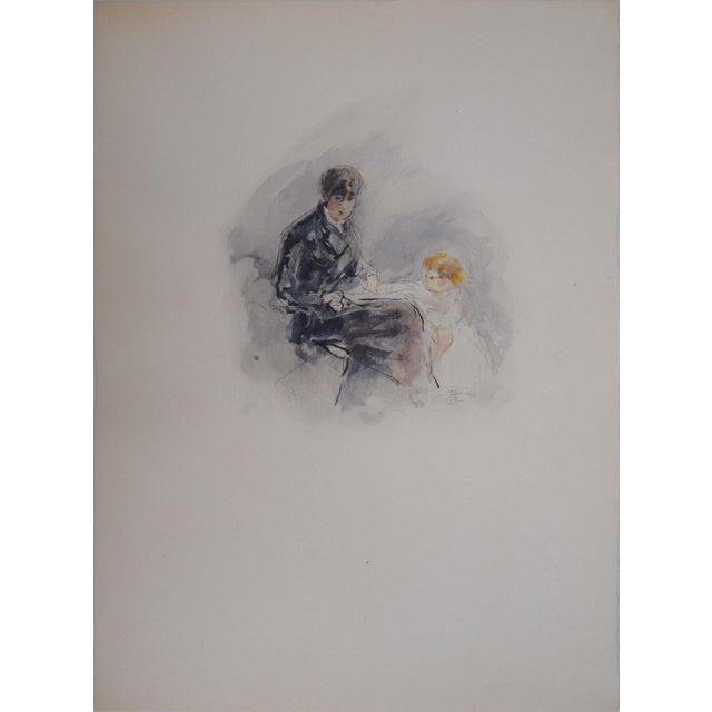 After Berthe Morisot, Self-portrait with Her Daughter, 1946, Lithograph For Sale - Image 4 of 6