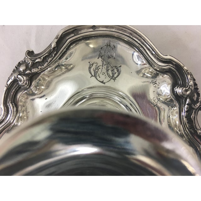 French Sterling Silver Sauce Boat in Francis I Pattern With as Monogram For Sale - Image 6 of 7