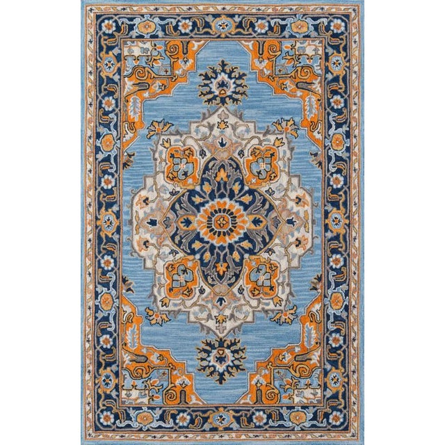Ibiza Blue Area Rug 5' X 8' For Sale