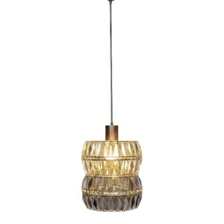 1950s Faceted Crystal Pendant Attributed to Bakalowits & Söhne For Sale