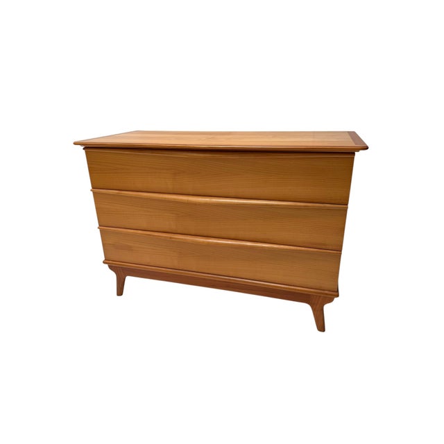 Goldenrod Mid-Century Modern Commode in Cherrywood, Belgium, 1970s For Sale - Image 8 of 8