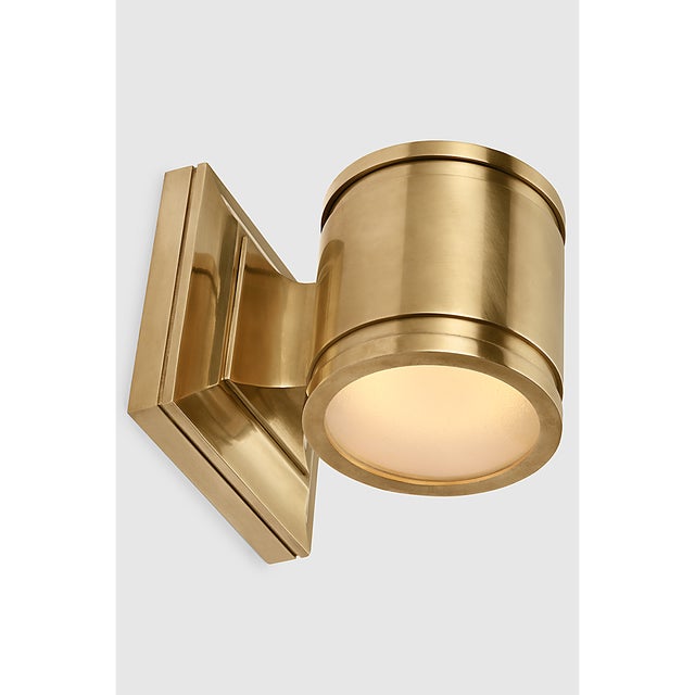 Chapman & Myers for Visual Comfort Signature Provo 5" Canister Light in Antique-Burnished Brass For Sale - Image 12 of 12