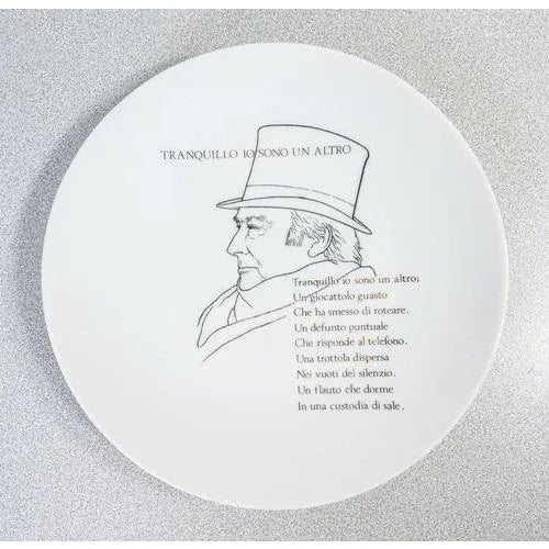 1960s R. Carrieri Tranquillo\. Design Plate from Fornasetti For Sale - Image 5 of 5